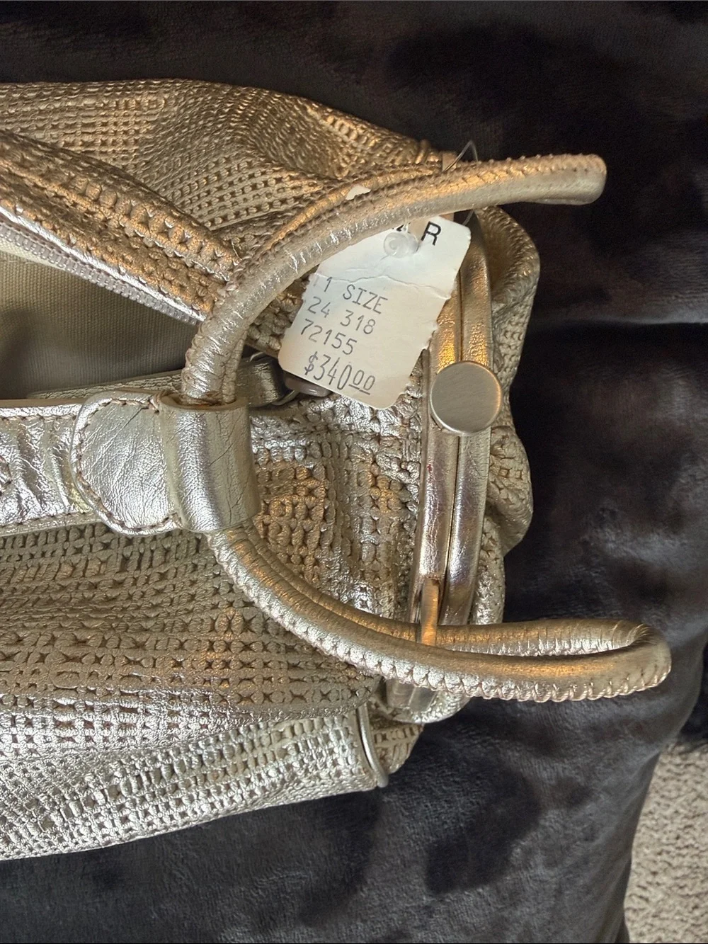 Sondra Roberts - Metallic Gold Women’s Shoulder Bag